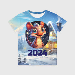 Футболка детская Миниатюрный представитель зимы, цвет: 3D-принт