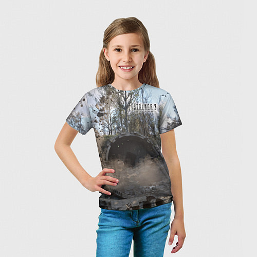 Детская футболка STALKER 2 тоннель / 3D-принт – фото 5