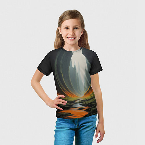 Детская футболка Природа на загадочной планете / 3D-принт – фото 5