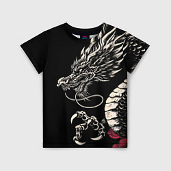 Футболка детская Japanese dragon - irezumi - art, цвет: 3D-принт