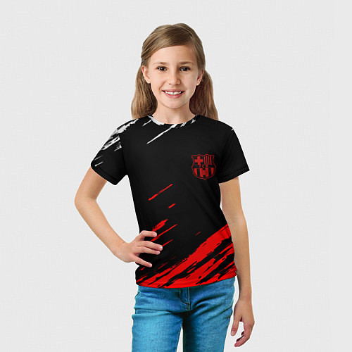 Детская футболка Барселона краски / 3D-принт – фото 5