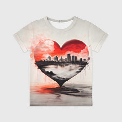 Футболка детская Сердце города, цвет: 3D-принт