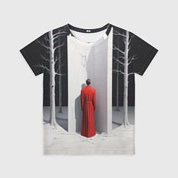 Футболка детская Мужчина в красном пальто, цвет: 3D-принт