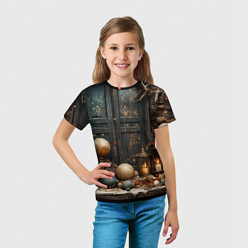 Детская футболка Витрина игрушечек / 3D-принт – фото 5