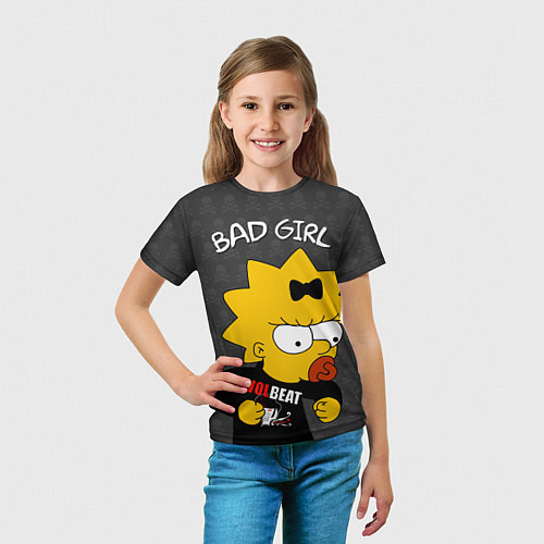 Детская футболка Bad girl Мэгги / 3D-принт – фото 5