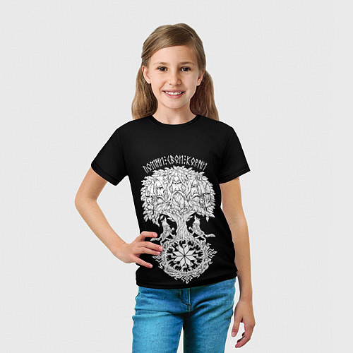 Детская футболка Славянские воины - помни свои корни / 3D-принт – фото 5