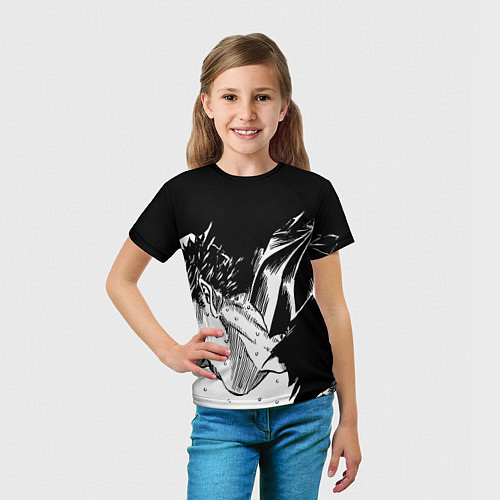 Детская футболка Берсерк Гатс в чёрных доспехах / 3D-принт – фото 5