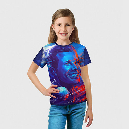 Детская футболка Улыбка Гагарина / 3D-принт – фото 5