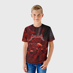 Футболка детская Metallica alboom band, цвет: 3D-принт — фото 2
