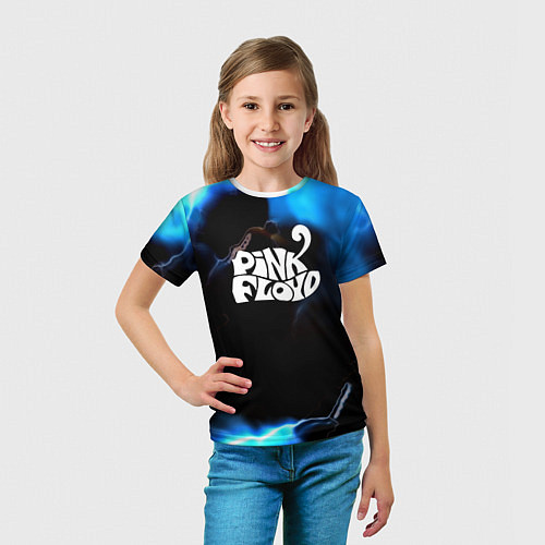Детская футболка Pink floyd абстракт бенд / 3D-принт – фото 5