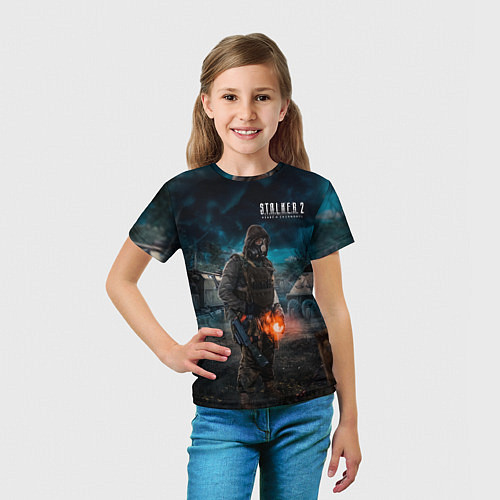 Детская футболка STALKER одиночка с артефактом / 3D-принт – фото 5