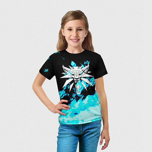 Детская футболка Ведьмак ghostrider Геральт / 3D-принт – фото 5
