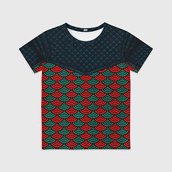 Футболка детская Стёжка: драконья чешуя, цвет: 3D-принт