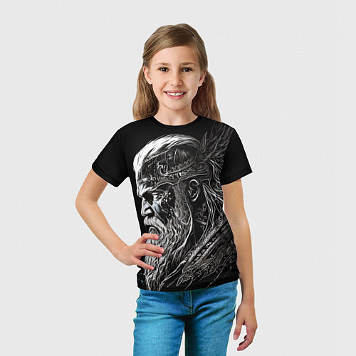 Детская футболка Лидер викингов / 3D-принт – фото 5