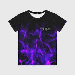 Детская футболка Dantes Inferno flame neon