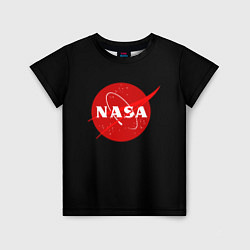 Футболка детская NASA redlogo space usa, цвет: 3D-принт