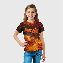 Футболка детская Fire - Judas Priest, цвет: 3D-принт — фото 2