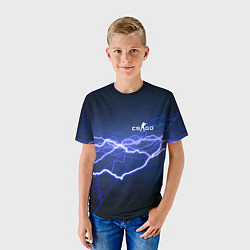 Футболка детская Counter Strike - lightning, цвет: 3D-принт — фото 2