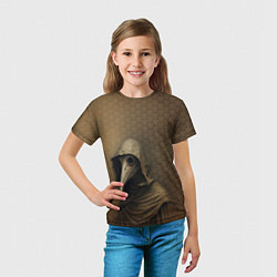 Футболка детская Чумной доктор в балахоне, цвет: 3D-принт — фото 2