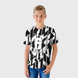 Футболка детская Rainbow six siege geometry, цвет: 3D-принт — фото 2