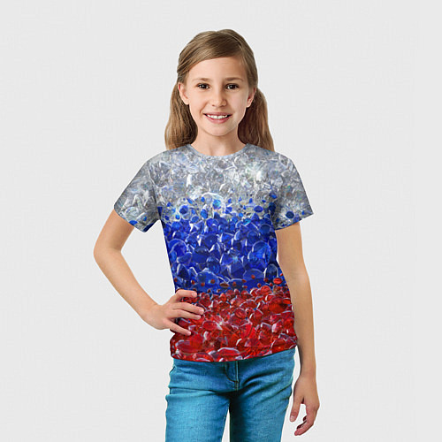 Детская футболка Российские драгоценные камни / 3D-принт – фото 5