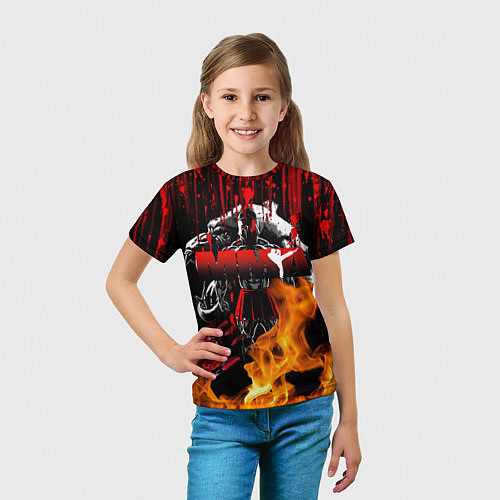 Детская футболка Спартанец MMA / 3D-принт – фото 5