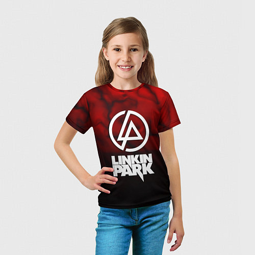 Детская футболка Linkin park strom честер / 3D-принт – фото 5