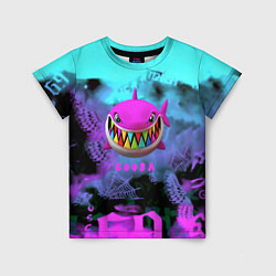 Футболка детская 6ix9ine neon, цвет: 3D-принт