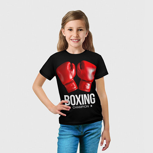 Детская футболка Boxing Champion / 3D-принт – фото 5