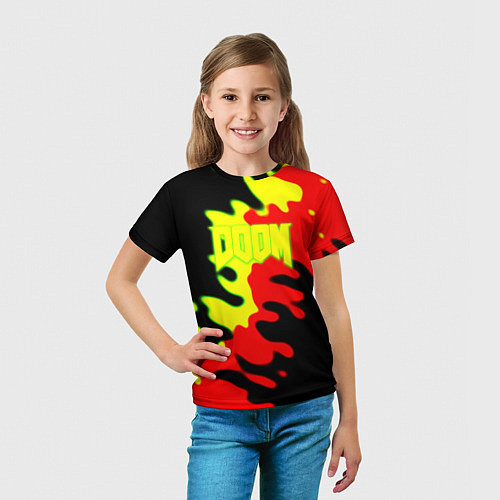 Детская футболка Doom mars abstract / 3D-принт – фото 5