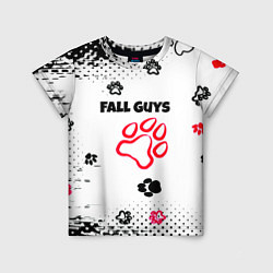 Футболка детская Fall Guys kids game pattern, цвет: 3D-принт