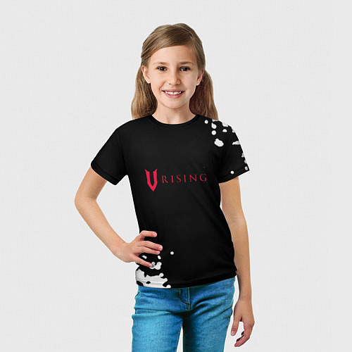 Детская футболка V Rising краски / 3D-принт – фото 5