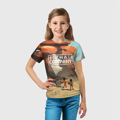 Детская футболка Lethal Company: Art / 3D-принт – фото 5