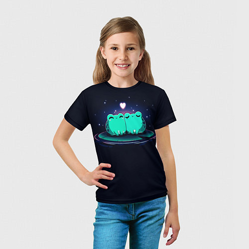 Детская футболка Любовь жабок / 3D-принт – фото 5