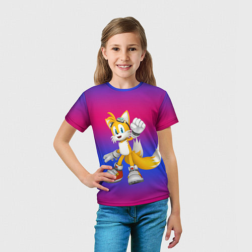 Детская футболка Тейлз Сонник / 3D-принт – фото 5