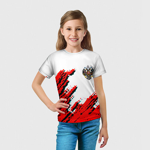 Детская футболка Россия герб империя / 3D-принт – фото 5