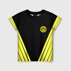 Футболка детская Borussia geometry yellow, цвет: 3D-принт