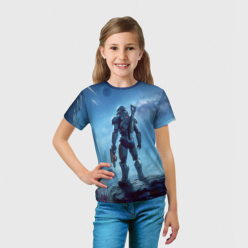 Детская футболка Mass Effect - ai art / 3D-принт – фото 5