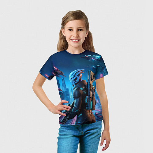 Детская футболка Mass Effect - ai art / 3D-принт – фото 5