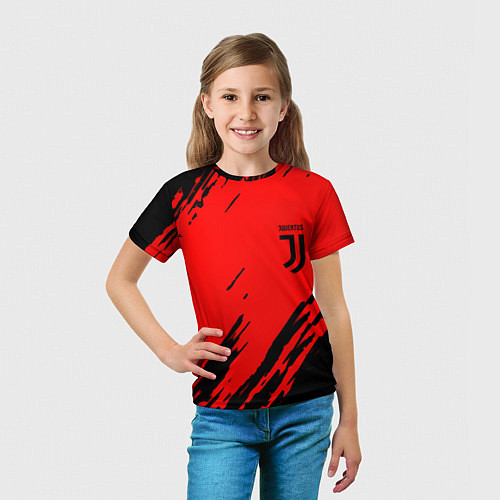 Детская футболка Juventus краски спорт фк / 3D-принт – фото 5