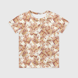 Футболка детская Деньги - купюры в 5 тысяч рублей, цвет: 3D-принт