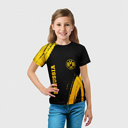Футболка детская Borussia - gold gradient вертикально, цвет: 3D-принт — фото 2
