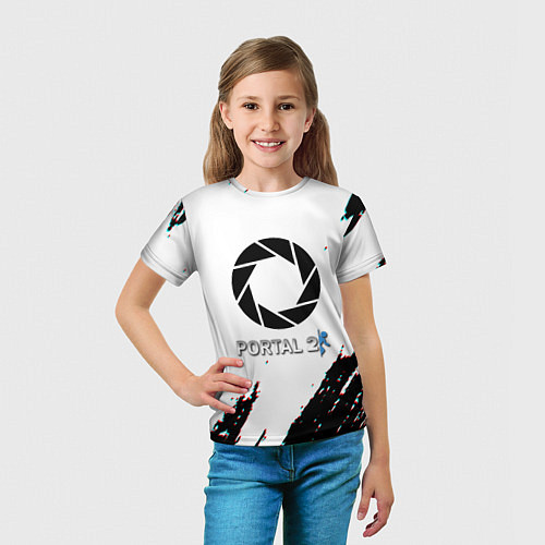 Детская футболка Portal 2 краски валв / 3D-принт – фото 5