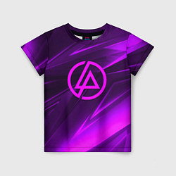 Футболка детская Linkin park neon stripes logo, цвет: 3D-принт