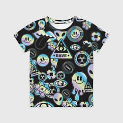 Футболка детская Rave gradient, цвет: 3D-принт