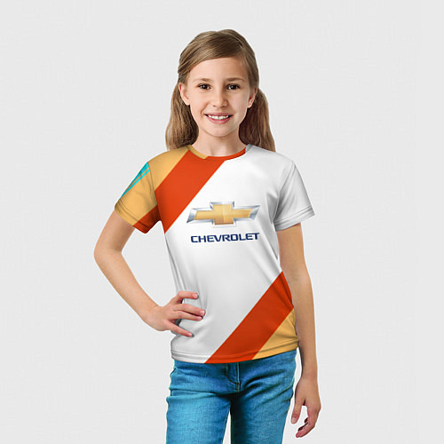 Детская футболка Chevrolet line / 3D-принт – фото 5