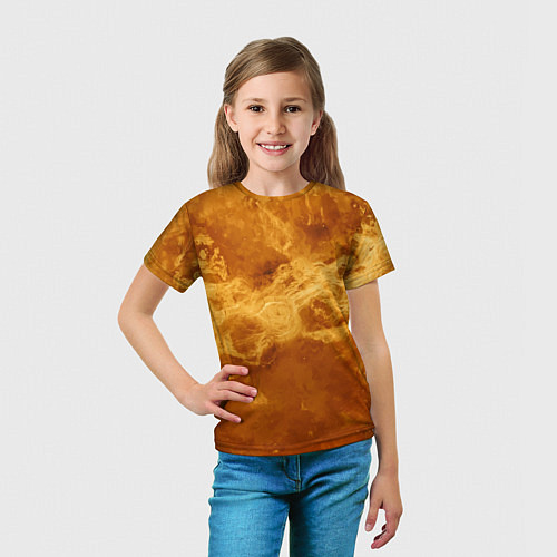 Детская футболка Лава Венеры - star dust / 3D-принт – фото 5