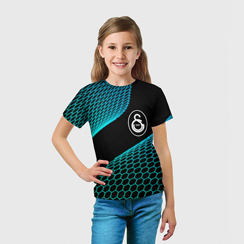 Детская футболка Galatasaray football net / 3D-принт – фото 5