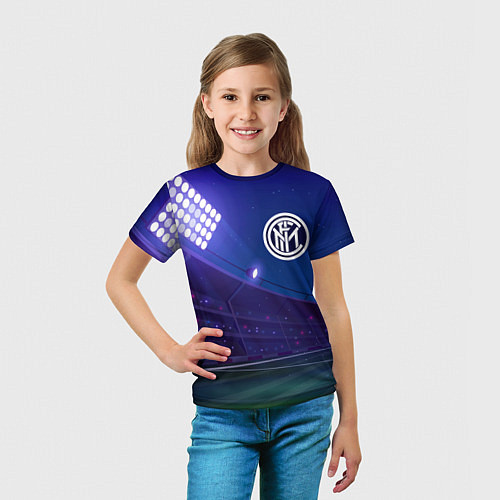 Детская футболка Inter ночное поле / 3D-принт – фото 5