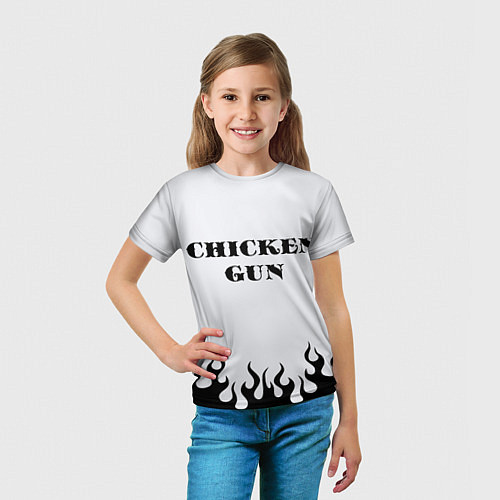 Детская футболка Чикен ган пламя / 3D-принт – фото 5